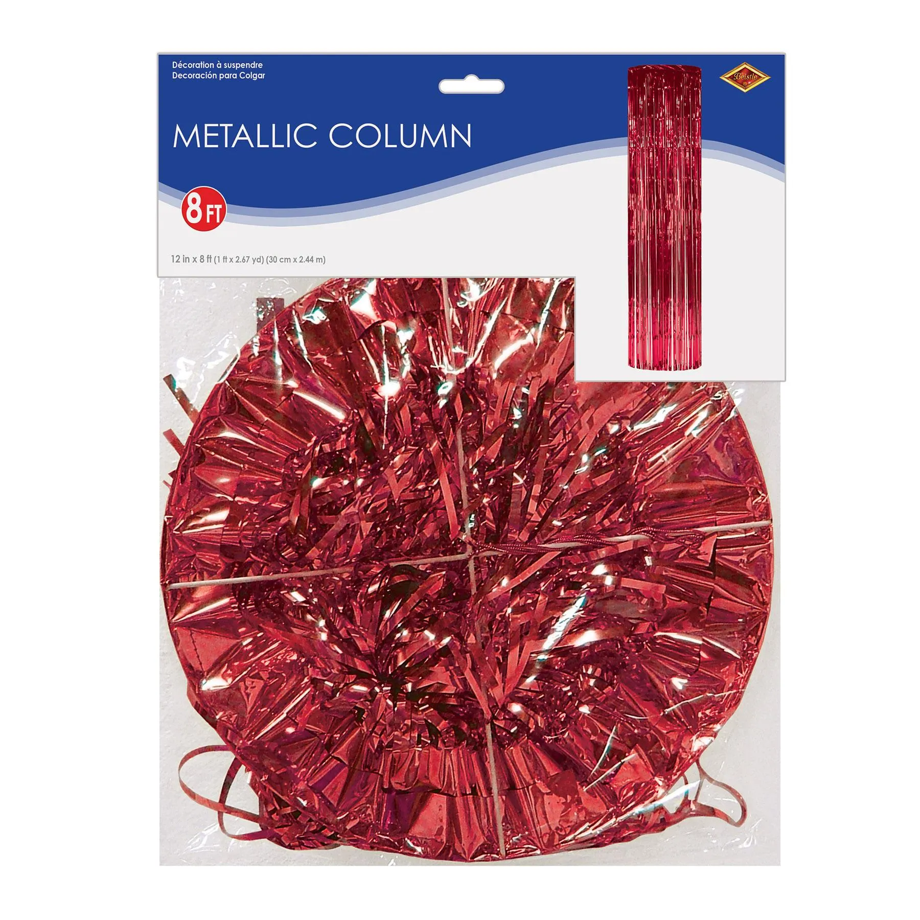 1-Ply Gleam 'N Party Column - red