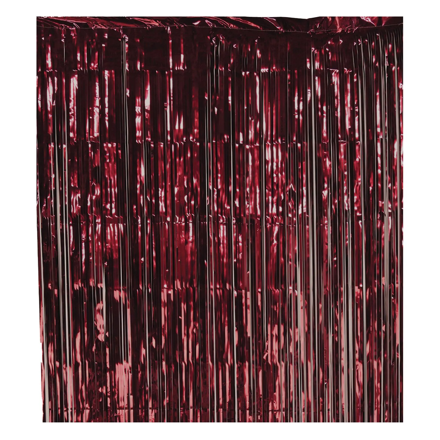 1-Ply Gleam 'N Party Curtain - burgundy (6 Per Case)