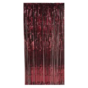 1-Ply Gleam 'N Party Curtain - burgundy (6 Per Case)