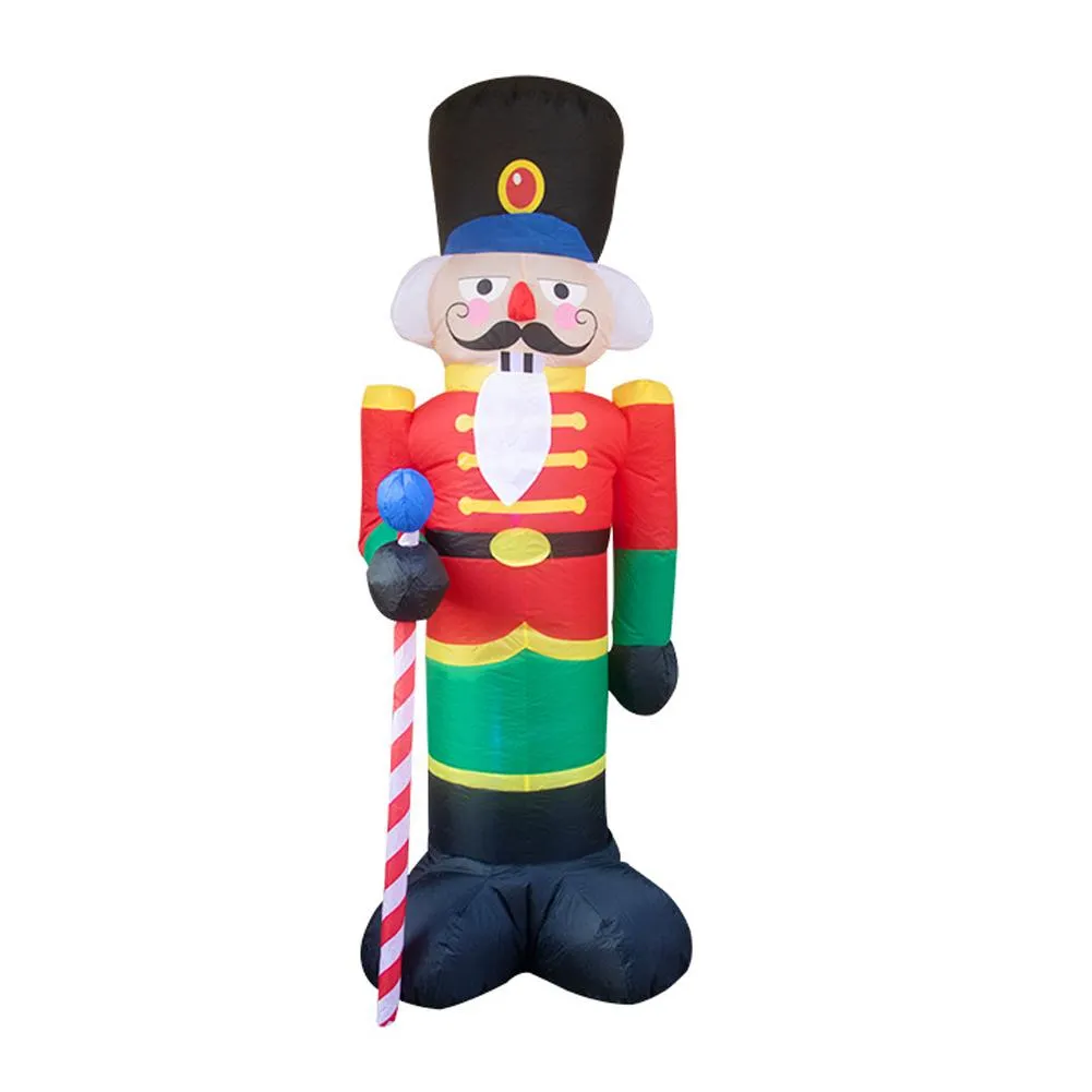 2.4m Christmas Inflatable Santa Claus Soldier Old Puppies Party Decorations