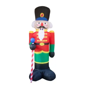 2.4m Christmas Inflatable Santa Claus Soldier Old Puppies Party Decorations