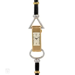Art Deco geometric watch, Cartier, Paris.