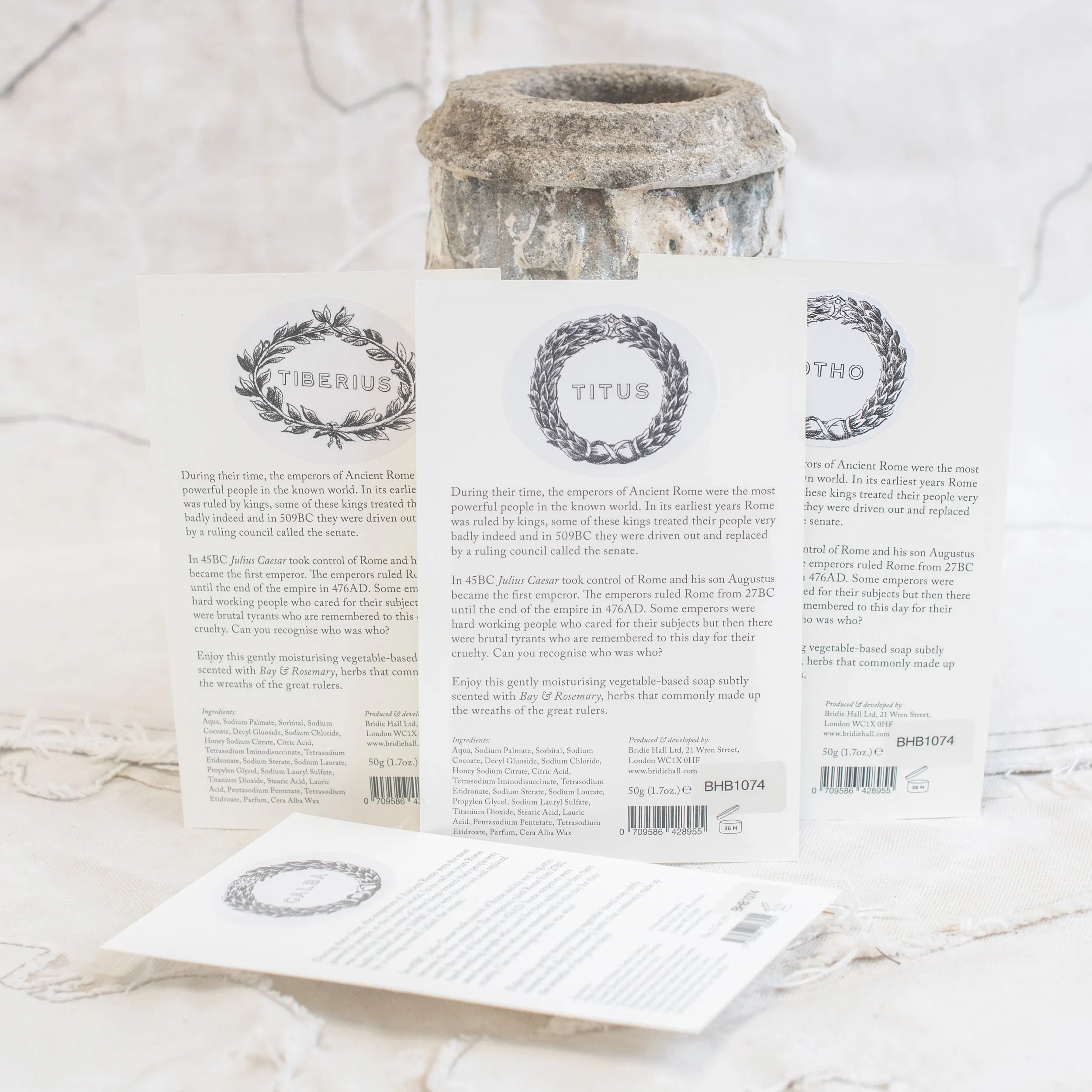 Bay & Rosemary Caesar Soaps- Grand Tour Collection
