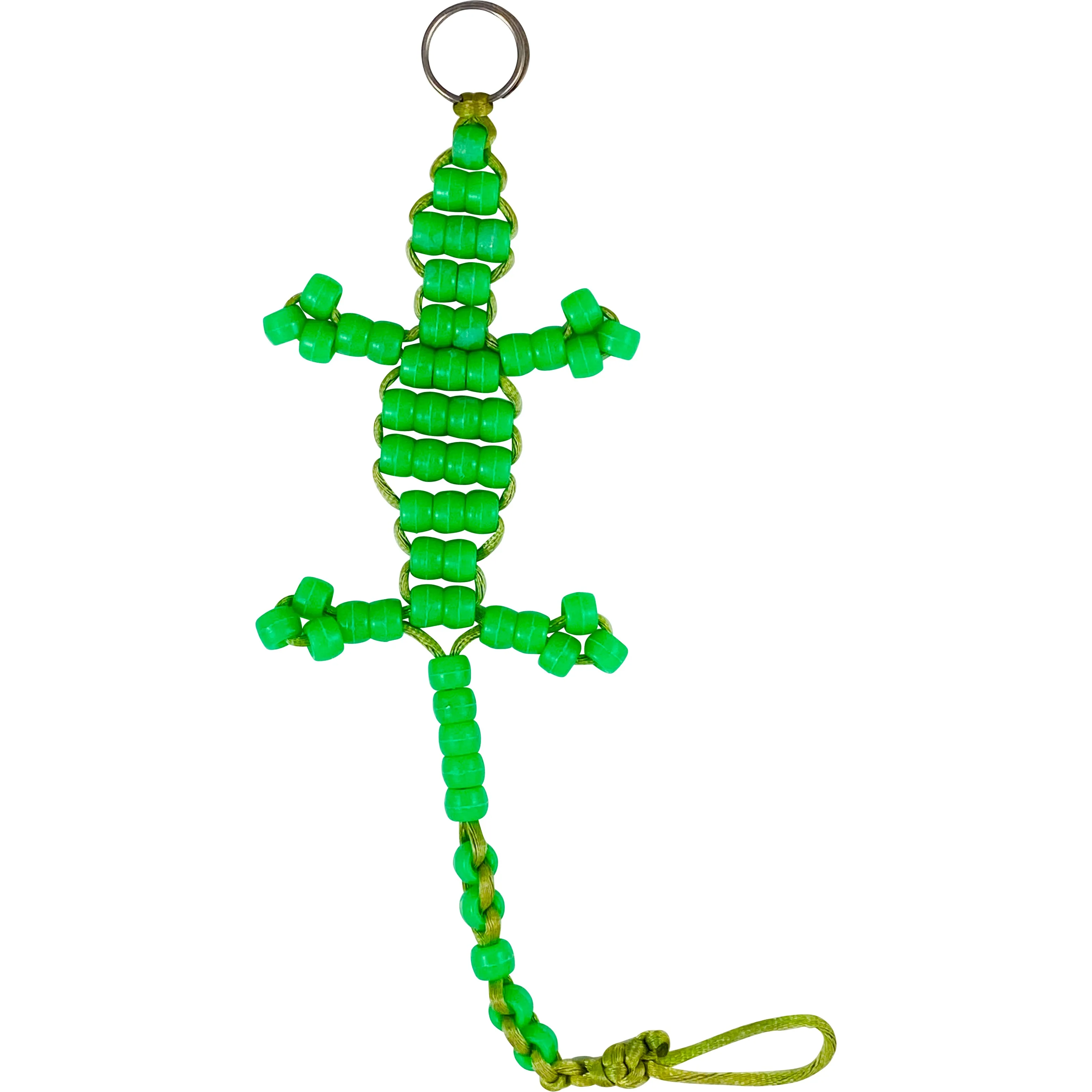 BEADED ALLIGATOR KEY CHAIN