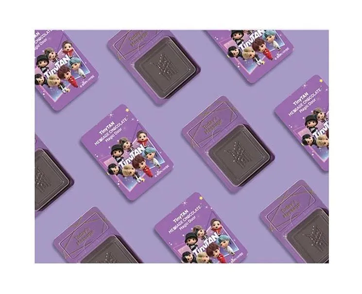 Bts Tinytan Message Chocolate Purple Box