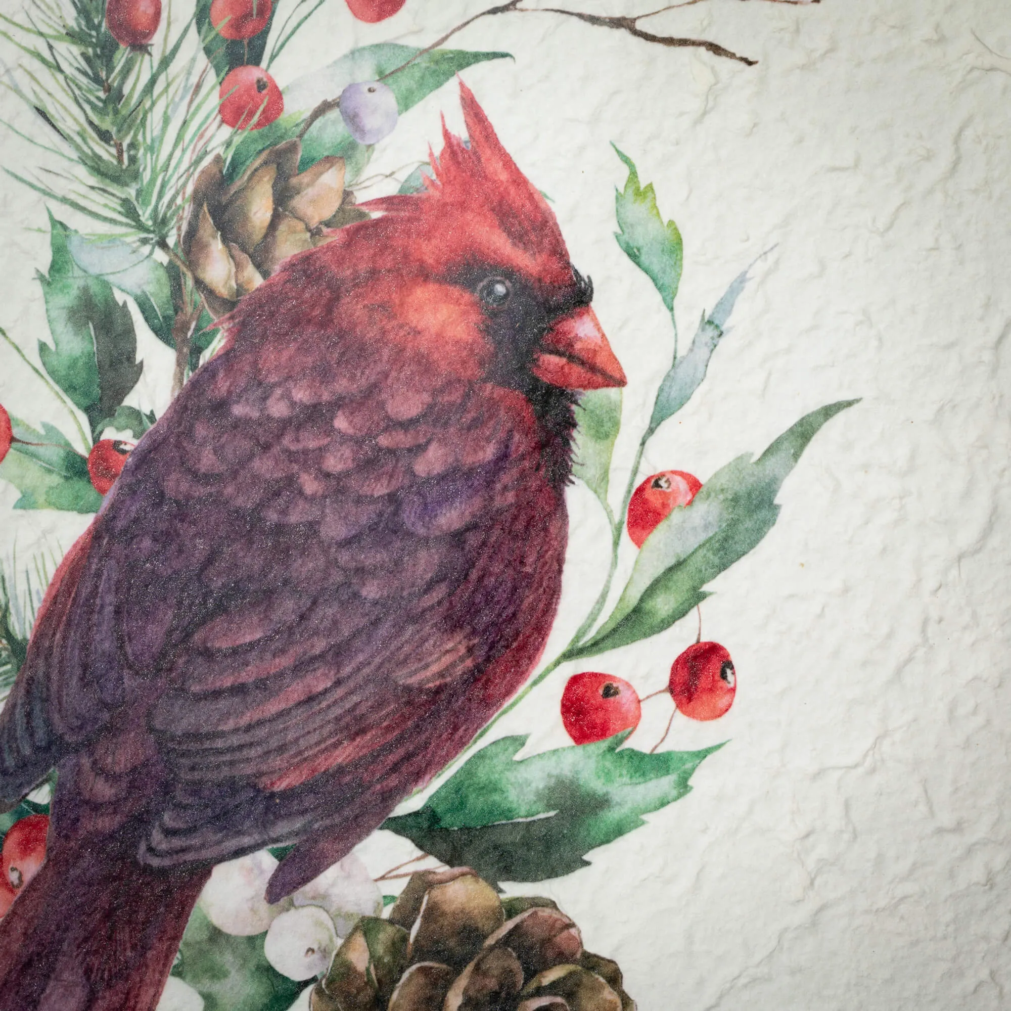 Cardinal Pine Wall Decor