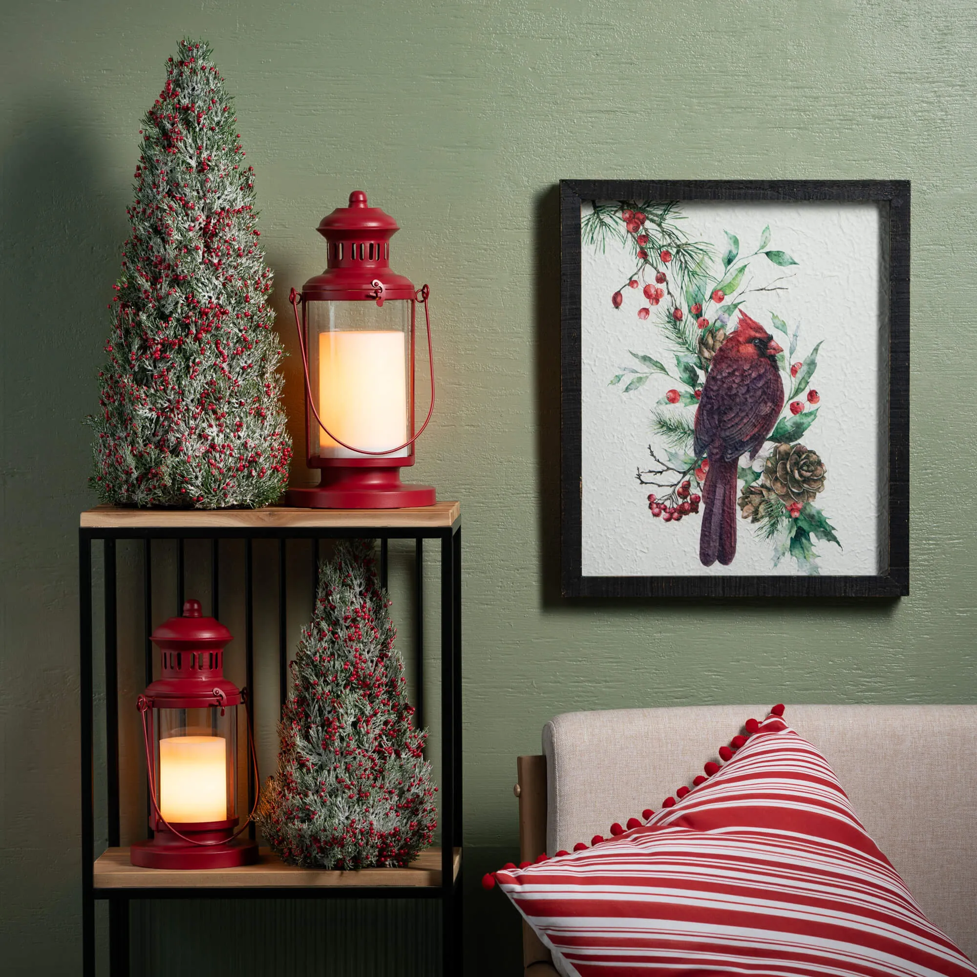 Cardinal Pine Wall Decor