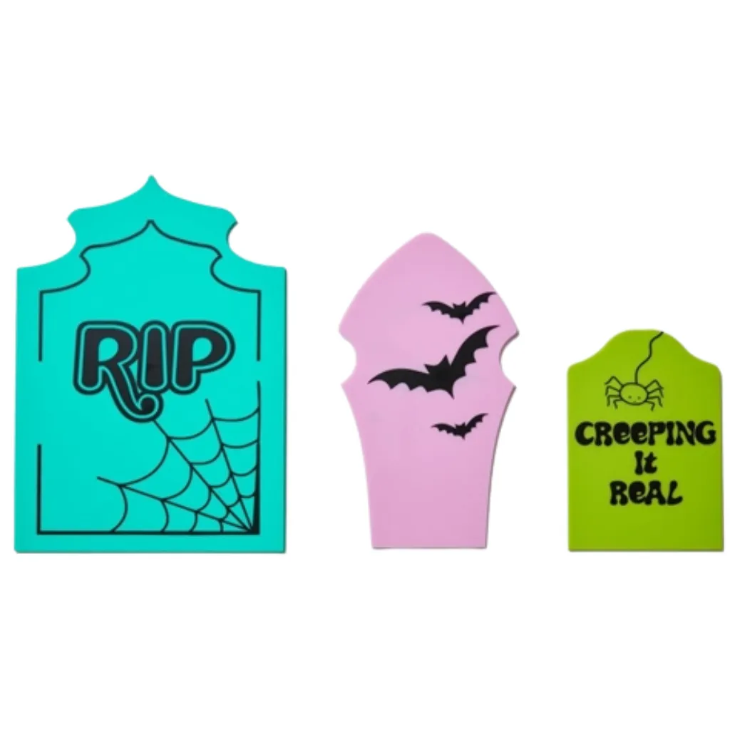 COLORFUL ACRYLIC TOMBSTONES