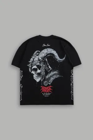 Darc Einherjar "Side By Side" Oversized Tee in Black