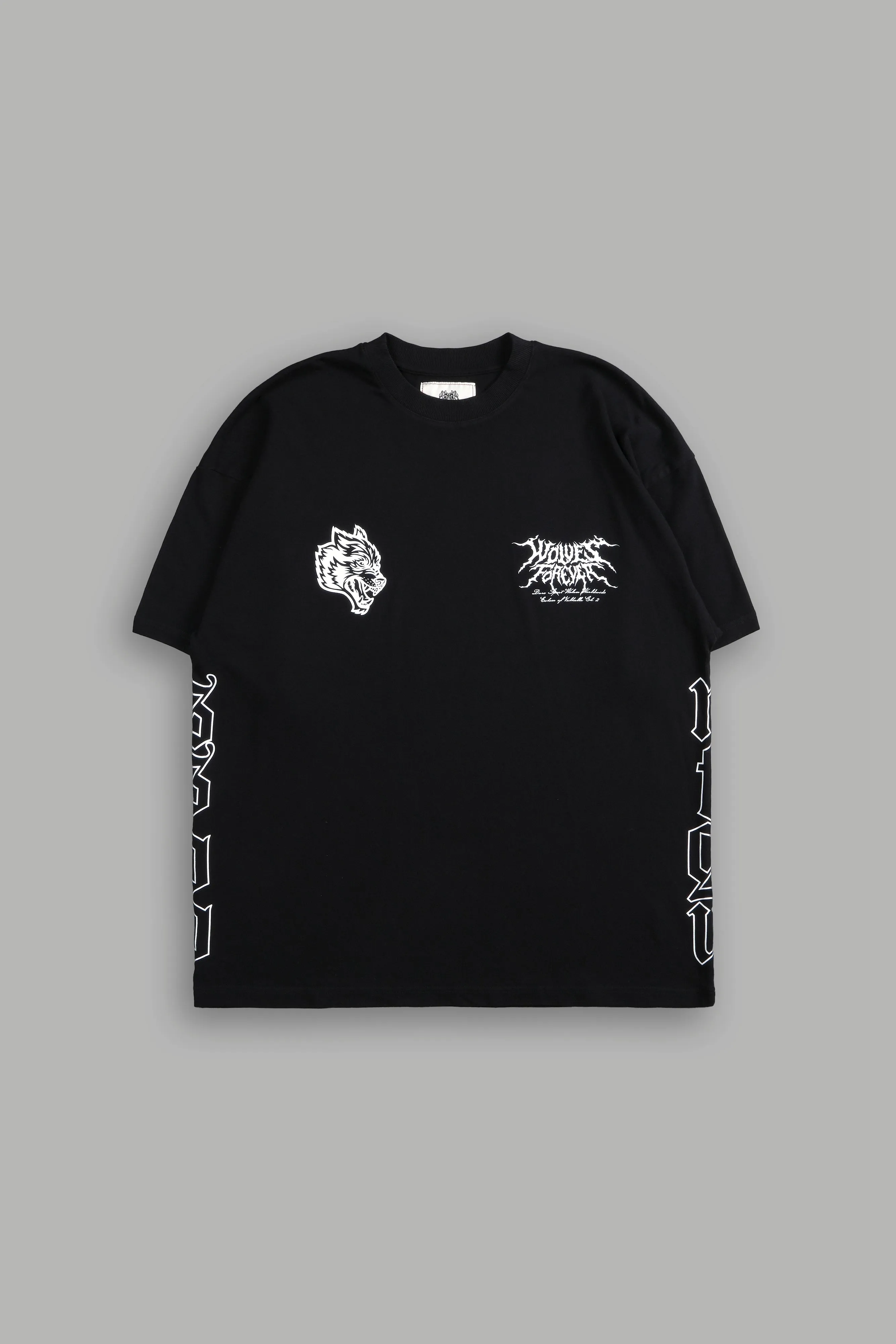 Darc Einherjar "Side By Side" Oversized Tee in Black