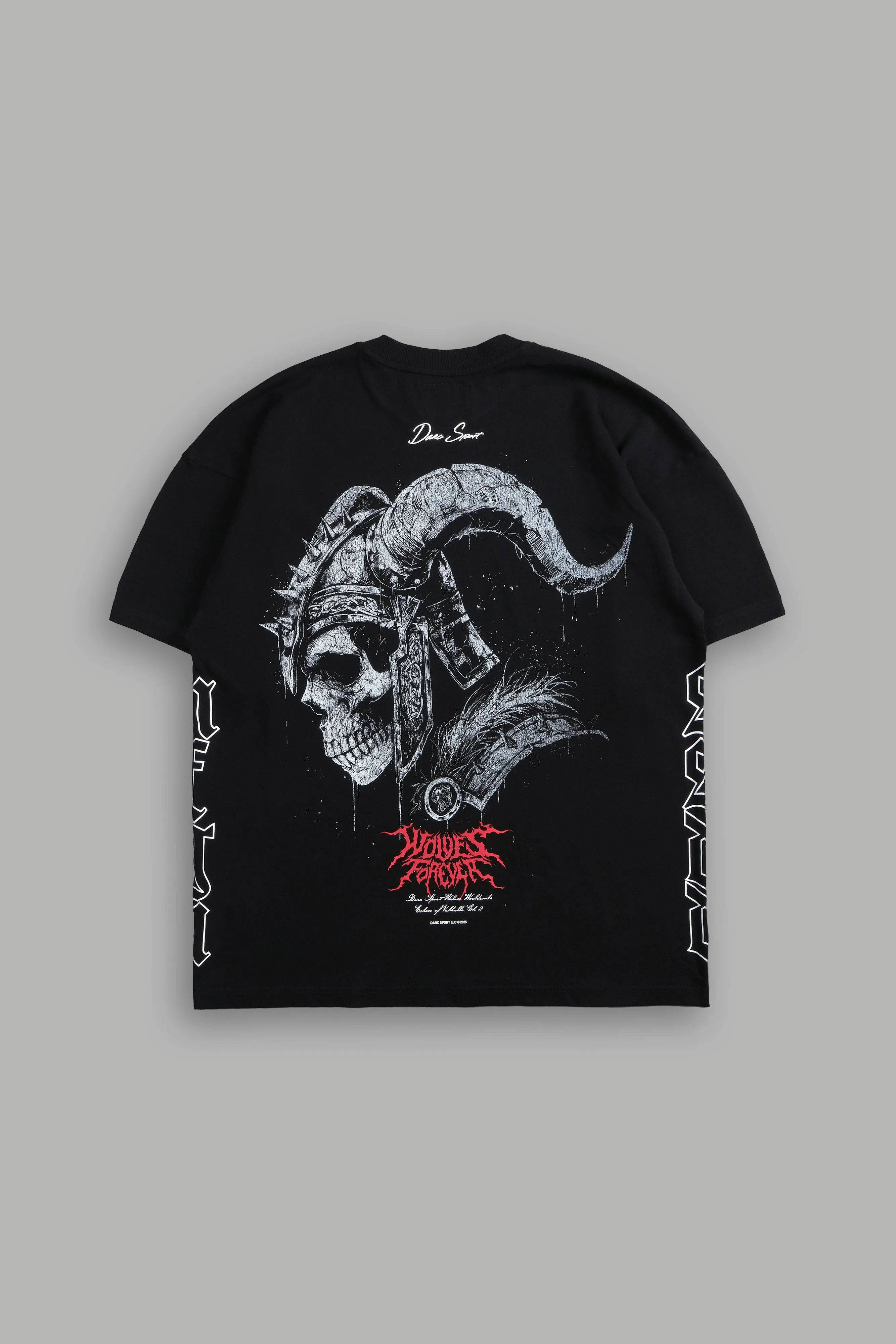 Darc Einherjar "Side By Side" Oversized Tee in Black