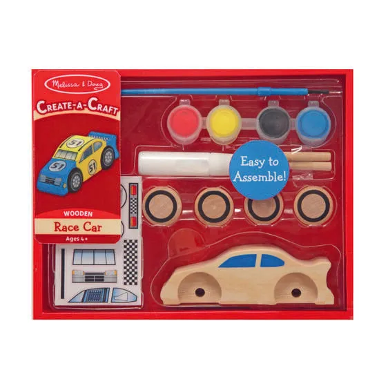 Decorate-Your-Own Race Car
