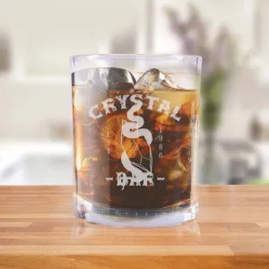 Dexter: New Blood Crystal Bar Laser Engraved Rocks Glass