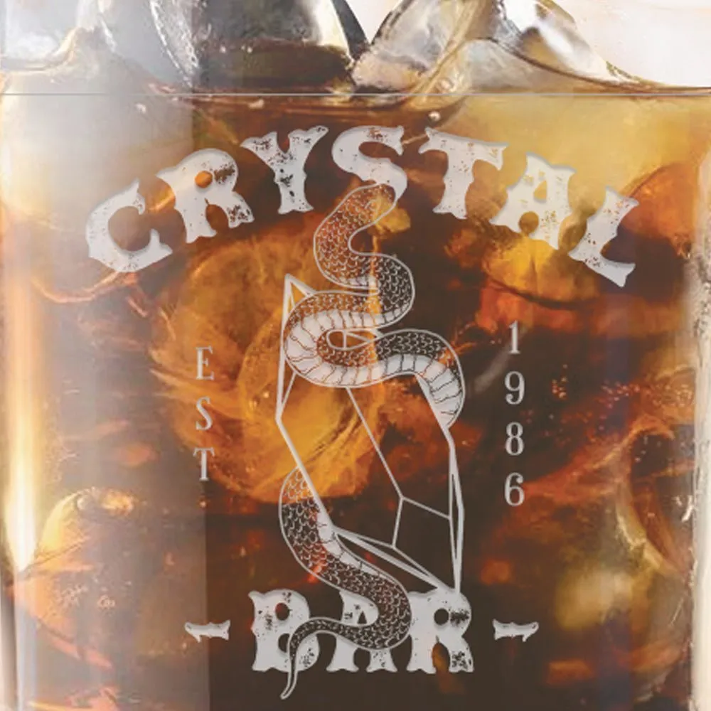 Dexter: New Blood Crystal Bar Laser Engraved Rocks Glass
