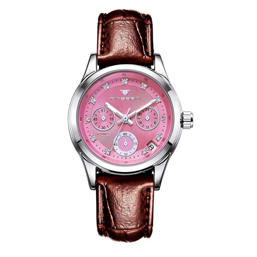 DiamondLux Automatic Crystal Glass Mechanical Watch