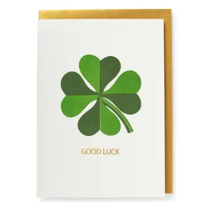 Good Luck Clover - Greeting Card