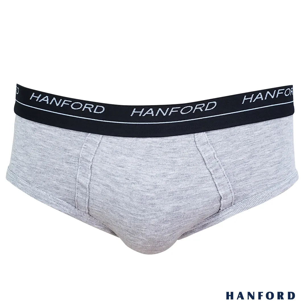 Hanford Men Premium Cotton Modern Hipster Briefs Franco - Top Dye (3in1 Pack)