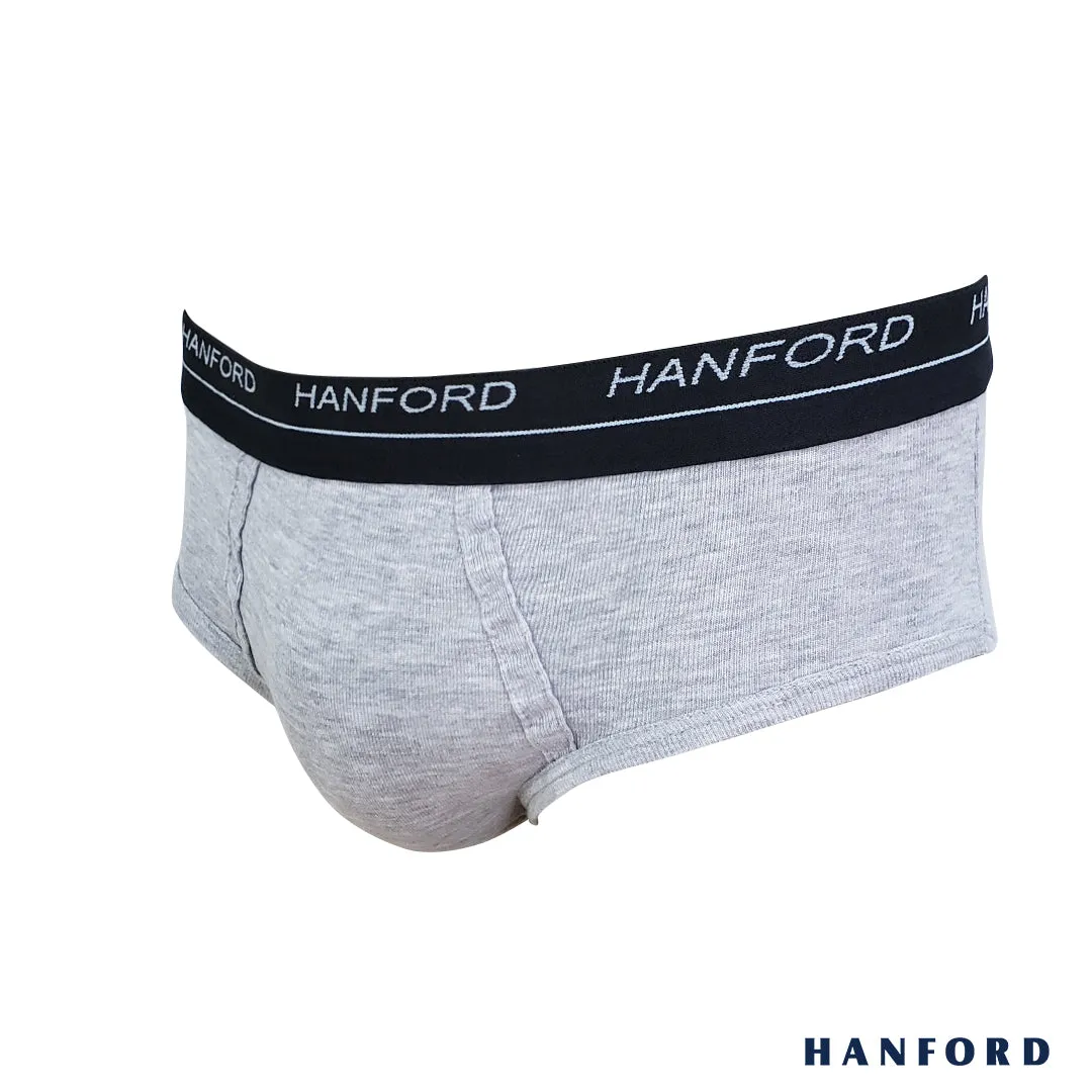 Hanford Men Premium Cotton Modern Hipster Briefs Franco - Top Dye (3in1 Pack)