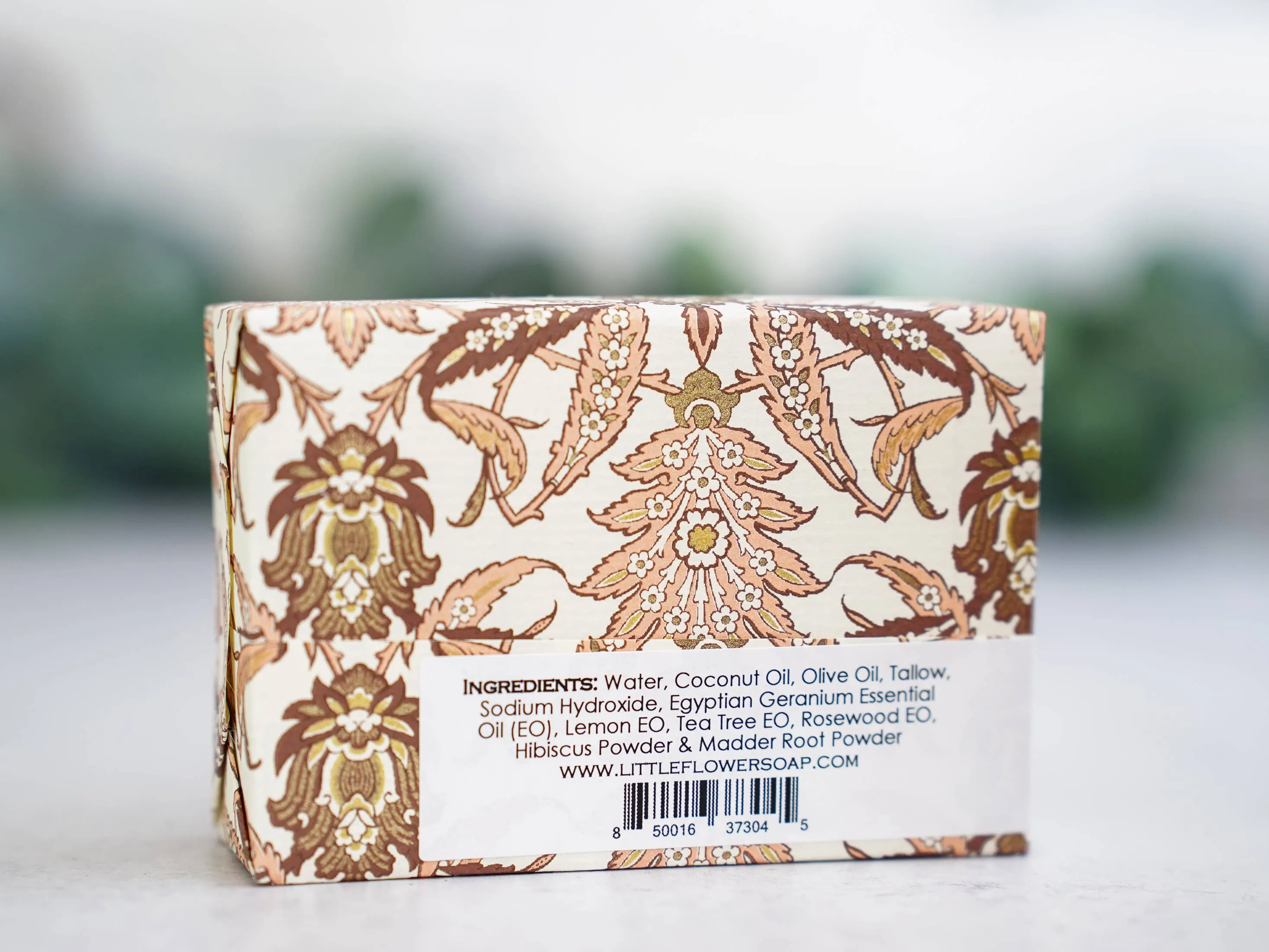 Hibiscus Rose Geranium Handmade Soap