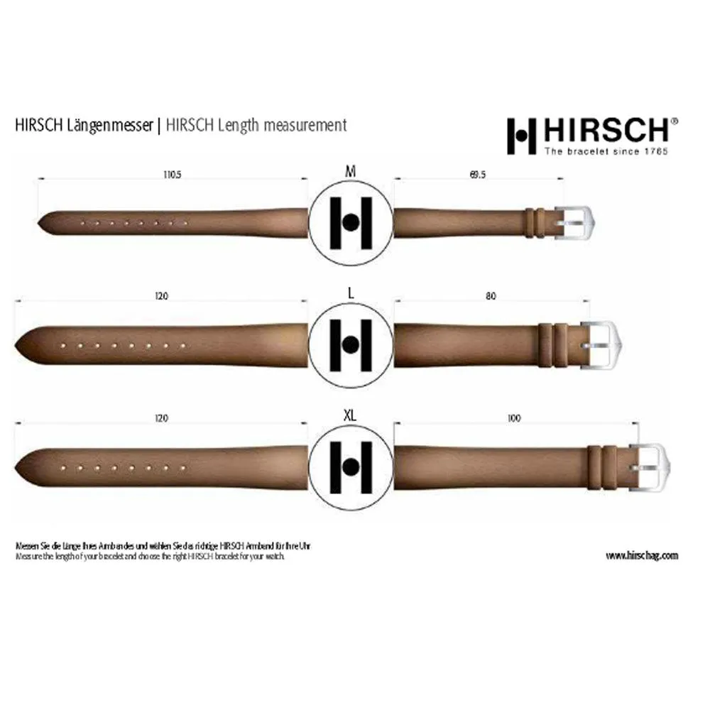 Hirsch OSIRIS Calf Leather Watch Strap (Gold Buckle)