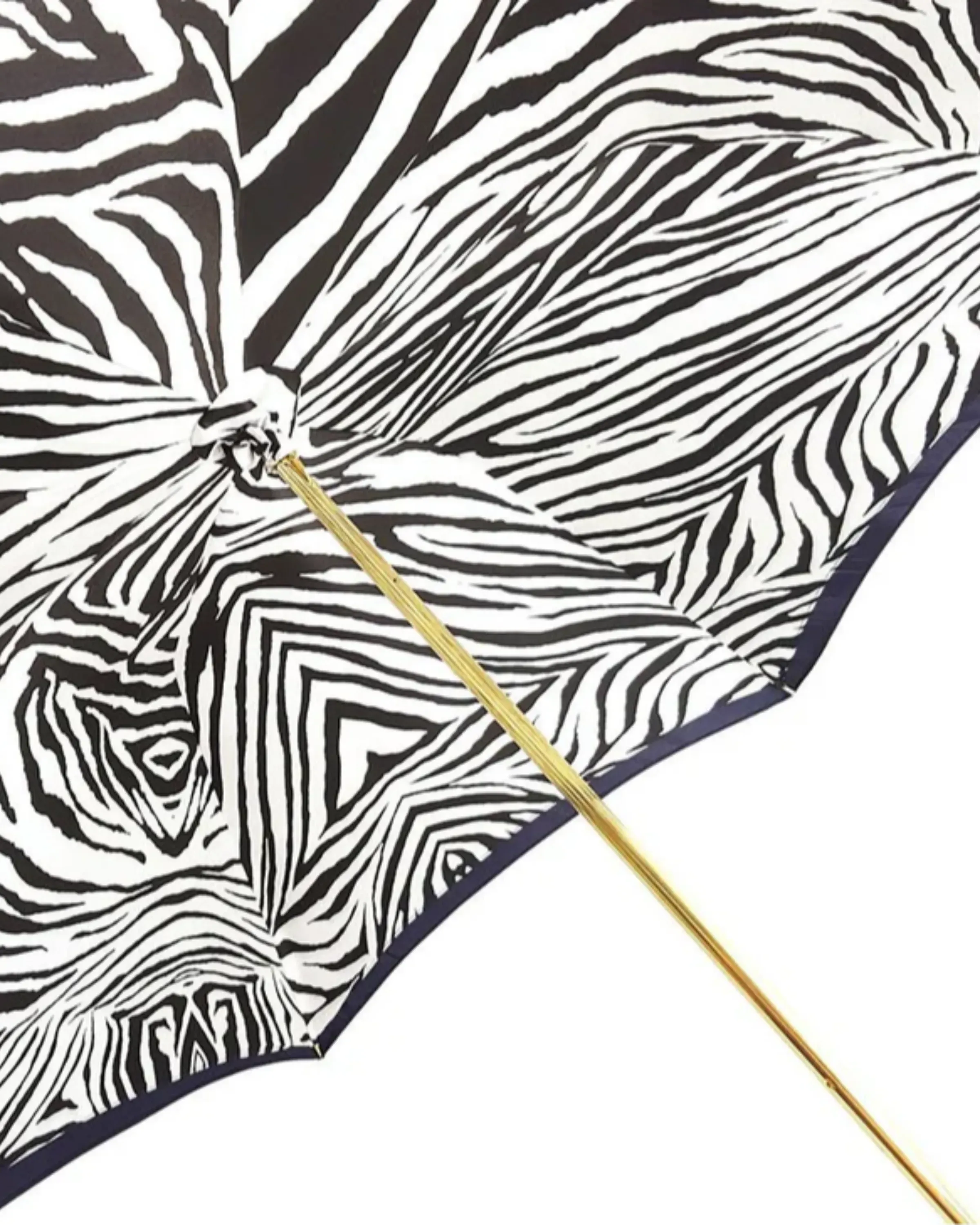 il Marchesato Amazing Zebra Umbrella Enamel on 24K gold