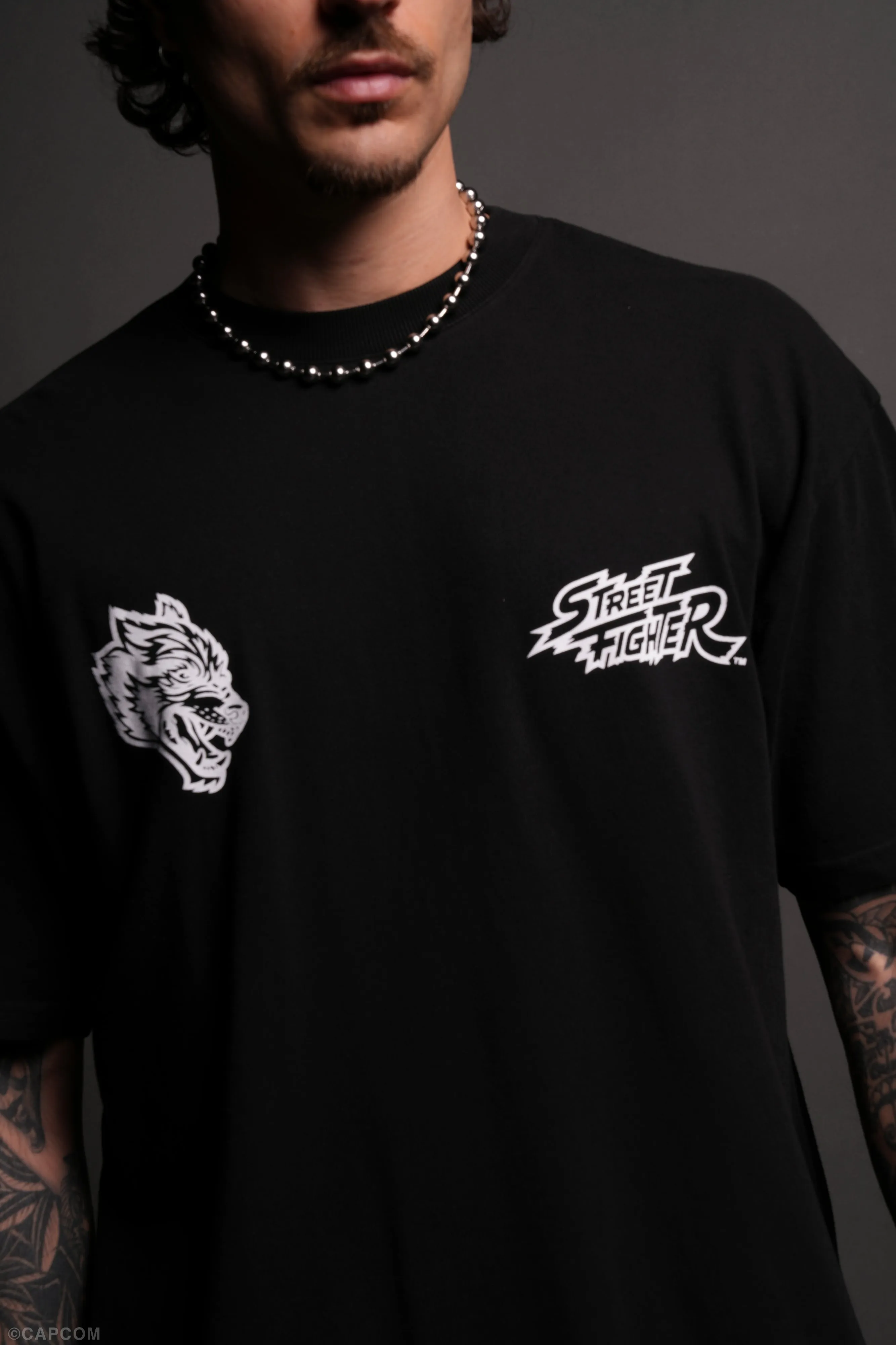Iron Heart "Premium" Oversized Tee in Black