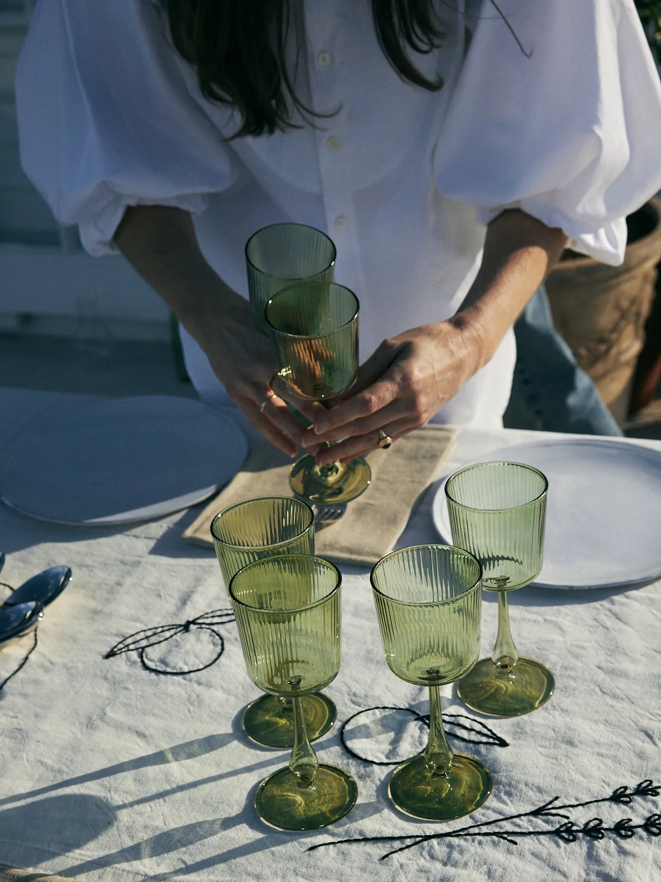 Luisa Calice | Rainette Green | Set of Two