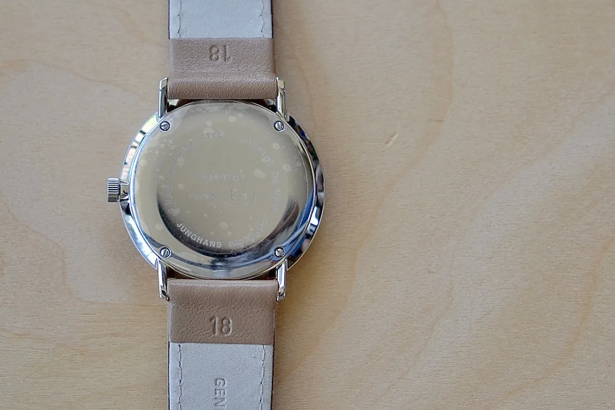 Max Bill 34mm Hand Wound Watch in White Dial with Numbers