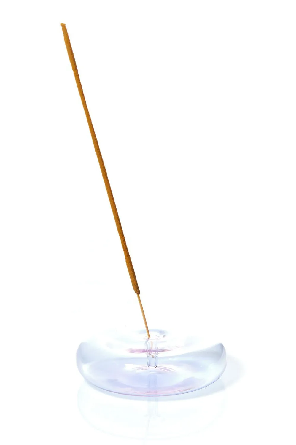 MGEN Lavender Dimple Hand Blown Glass Incense Holder