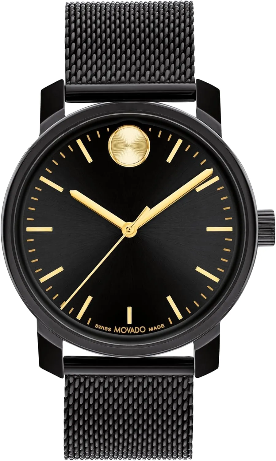 Movado Bold Access Men's Quartz Watch, Swiss Movement, Leather Strap, Water-Resistant up to 3ATM, Classic Timepiece - Gift for Him - 41mm