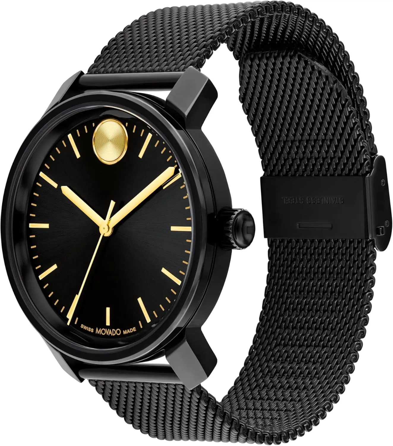 Movado Bold Access Men's Quartz Watch, Swiss Movement, Leather Strap, Water-Resistant up to 3ATM, Classic Timepiece - Gift for Him - 41mm