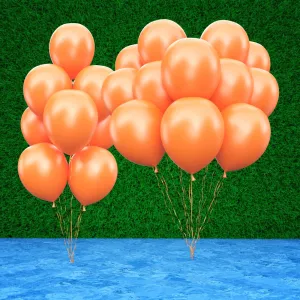 Orange Color Balloon (Pack of 25) for Birthday Parties & Decoration