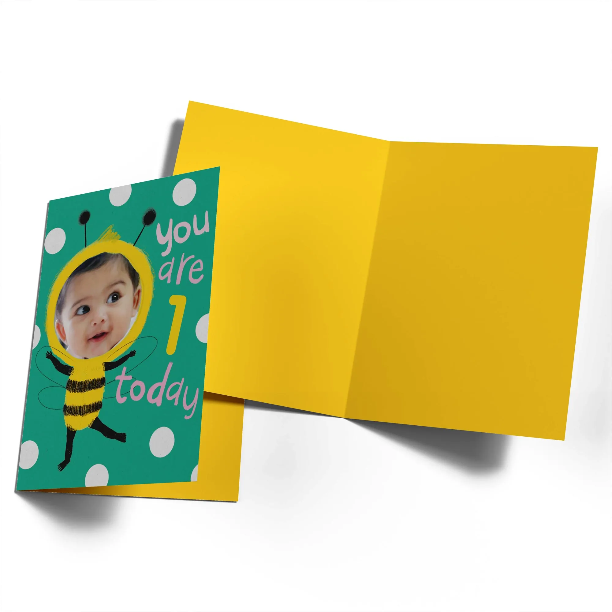 Personalised 1st Birthday Cute Bee Custom Photo Upload