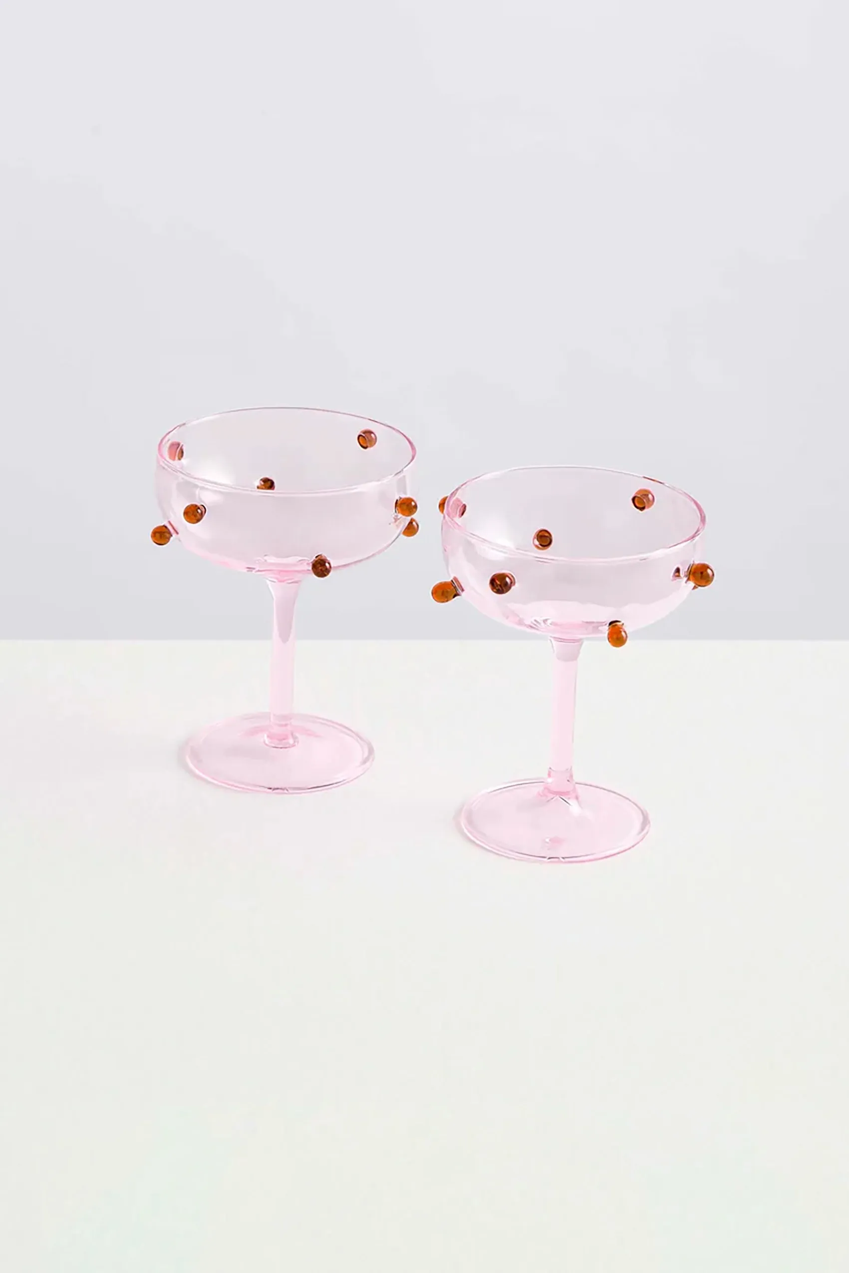 Pomponette Coupes Pink Amber