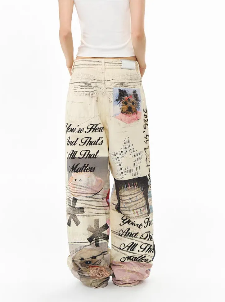 "You're Here" Pet Collage Baggy