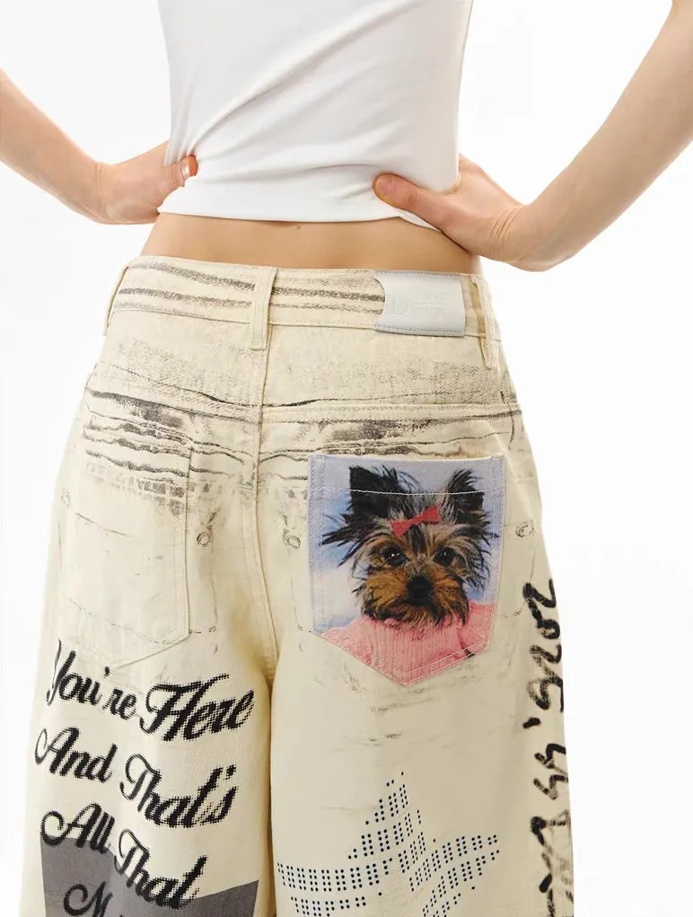 "You're Here" Pet Collage Baggy
