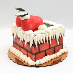 Santa Down the Chimney Cake