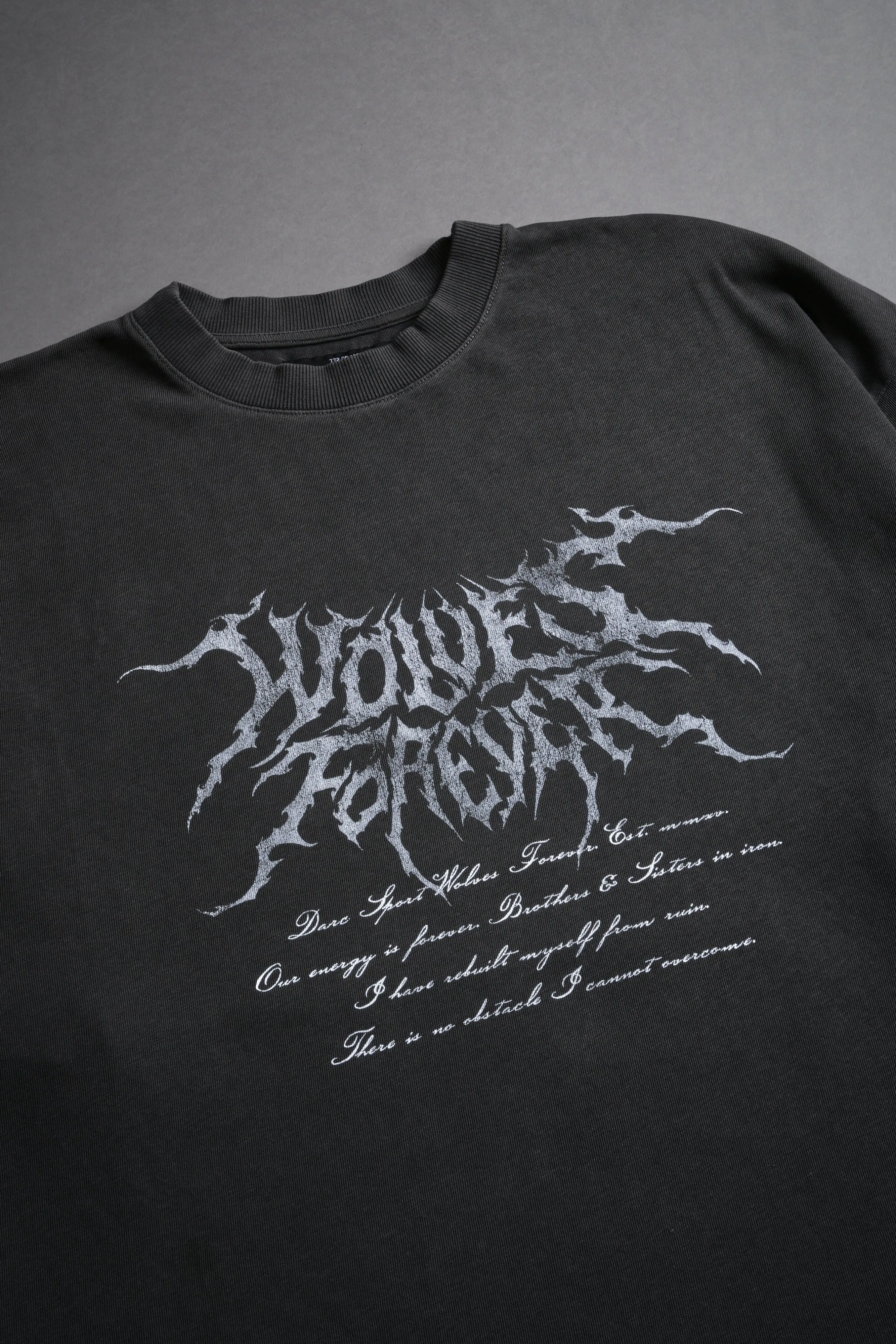 Scorched "Premium" Oversized Tee in Wolf Gray