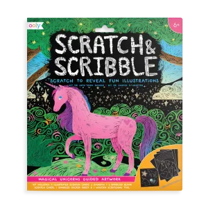 Scratch & Scribble Art Kit (Magical Unicorns)