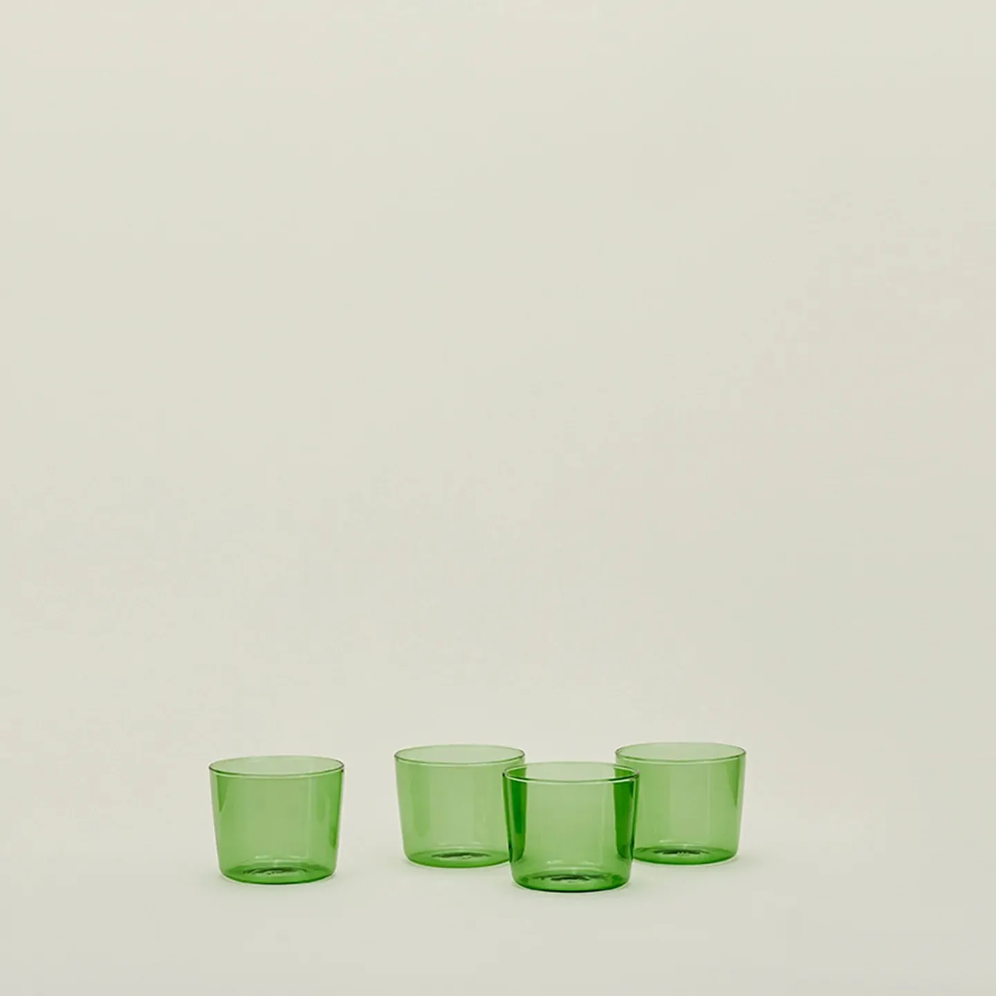 Small Essential Glassware Set of 4 (Green)