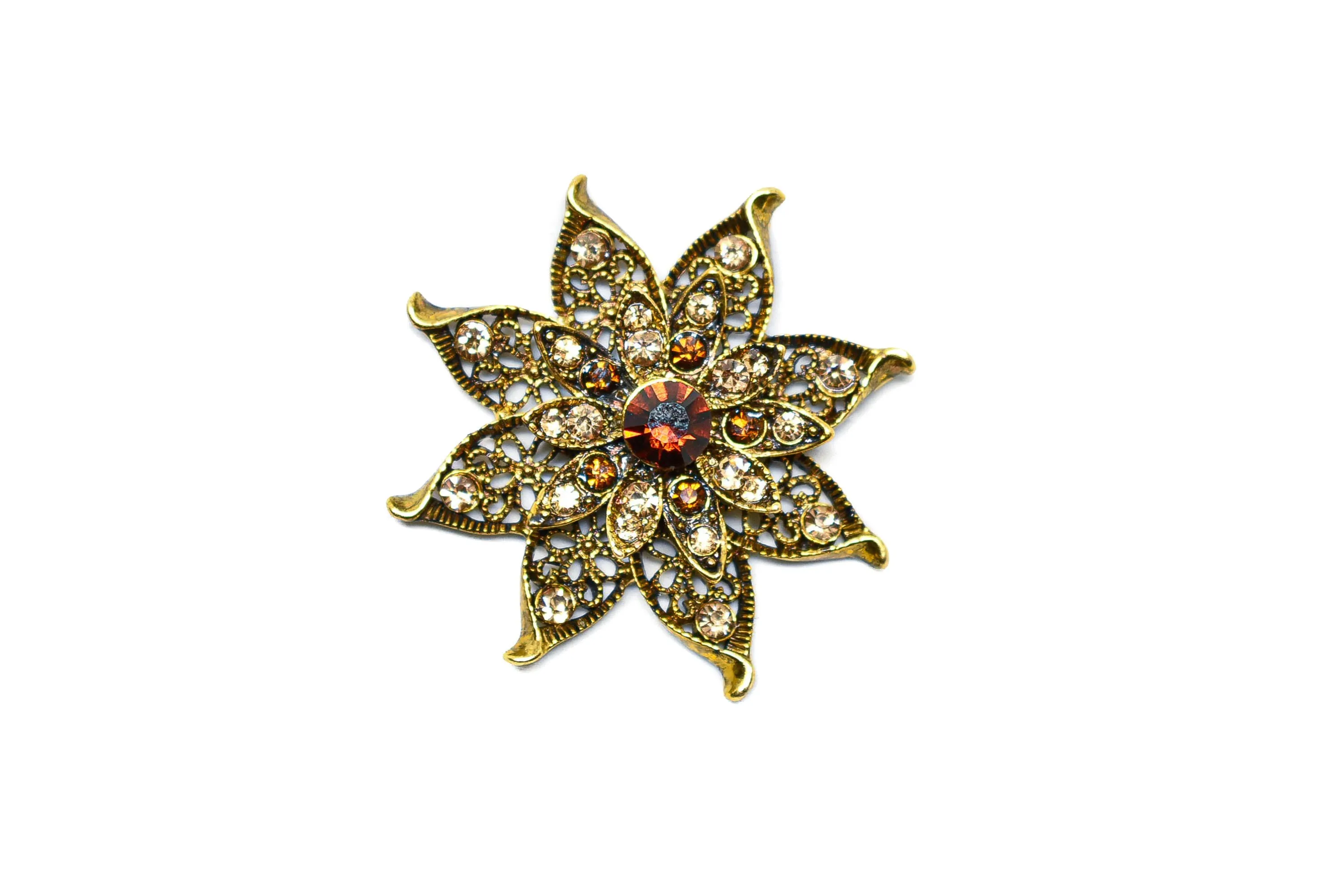 Star Piece with Rhinestone 2.50" - Two-Pieces
