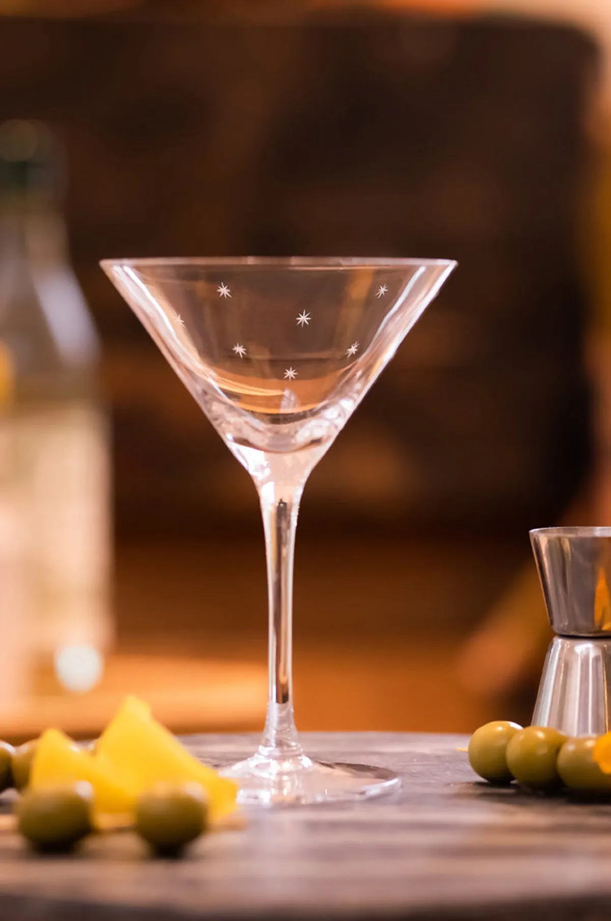 Stars Martini Glass Pair